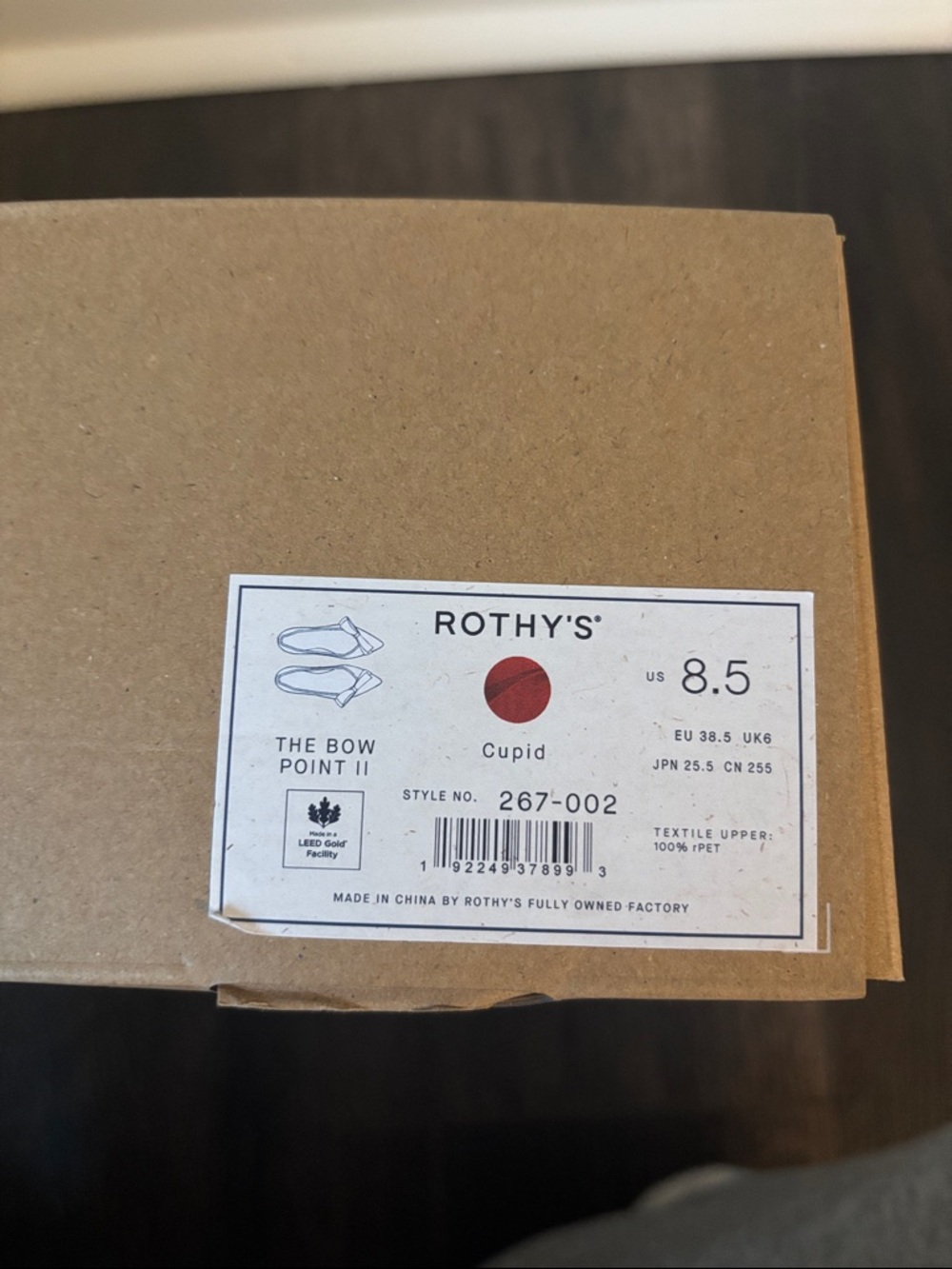 Rothy's Red Pointed Bow Flats - Picture 9 of 12